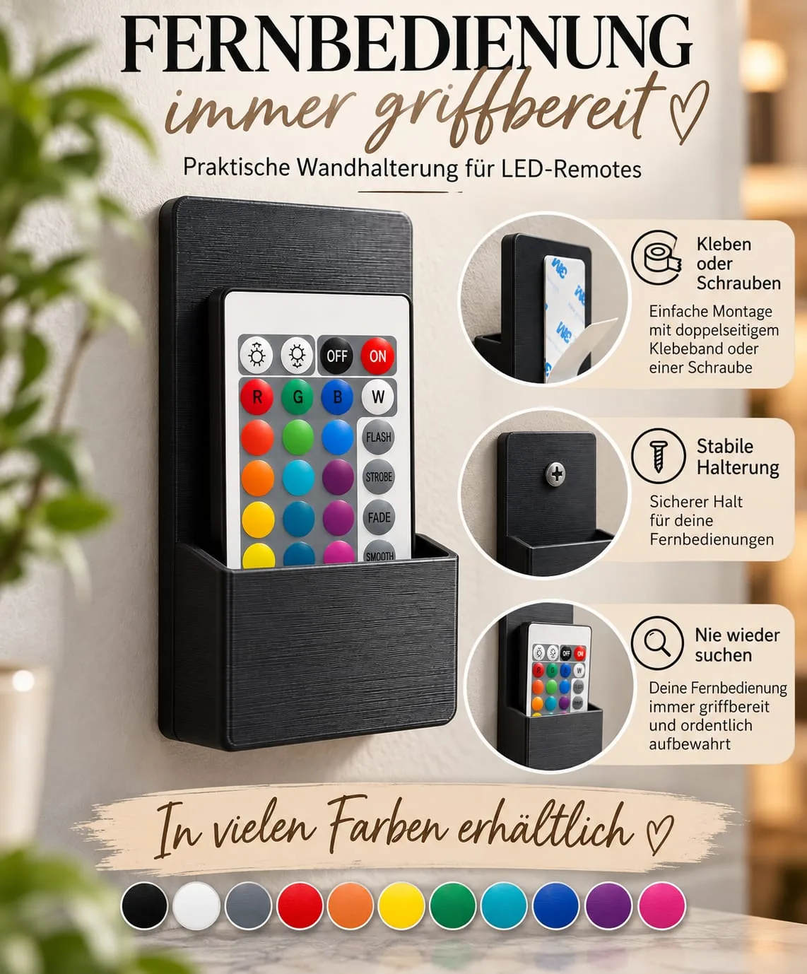 Fernbedienung Halter