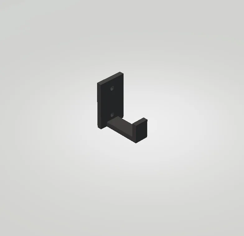Robuster 3D-Druck Wandhaken – Minimalistisches Design für jeden Raum